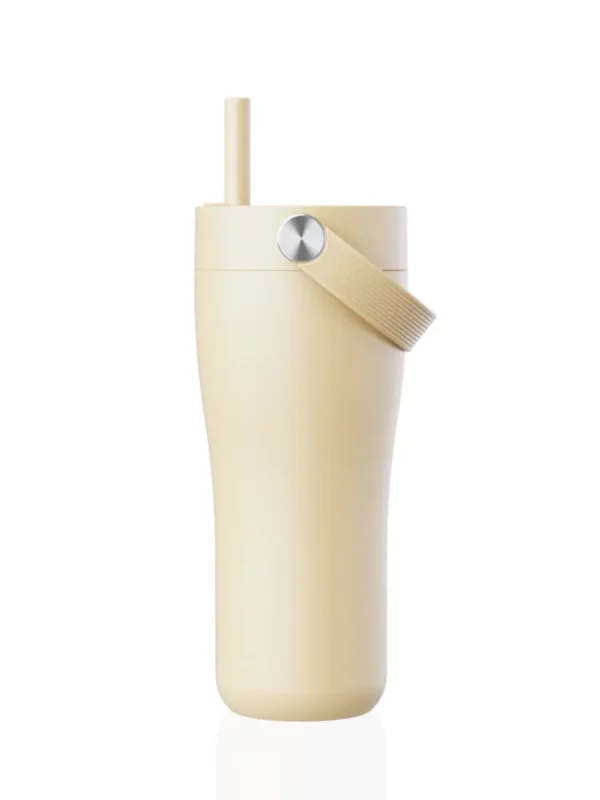 Pale Yellow Maroon Cup